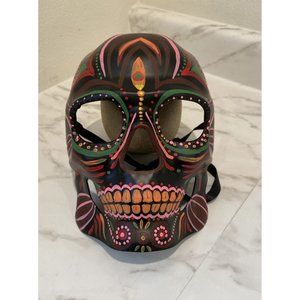 Halloween Skull Masquerade Mask Multi pink color Day of the Dead